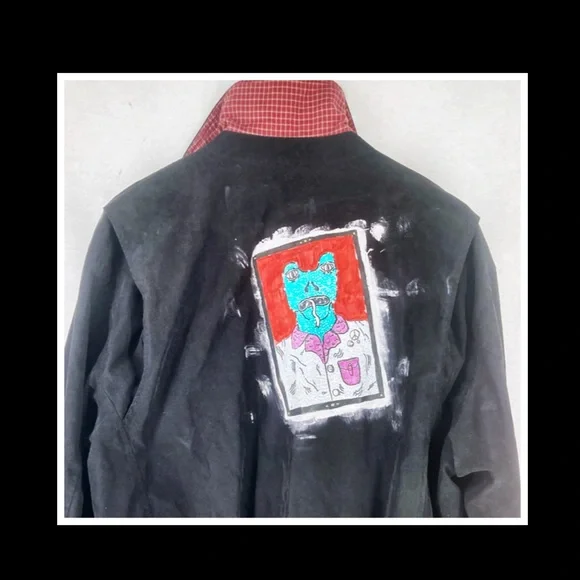 Urban Renewal Painted Upcycled Bomber Jacket - Picture 2 of 8